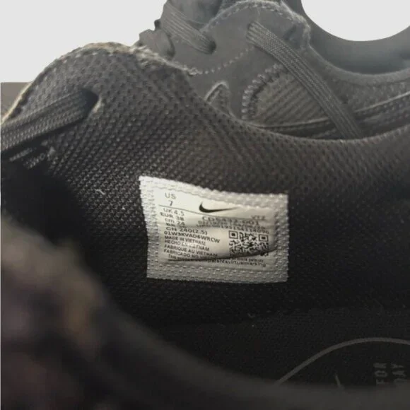 Nike Air Max Excess Womens Mens Black Grey Mesh Lace-Up Cushion Sneakers Size 7 - Picture 11 of 11